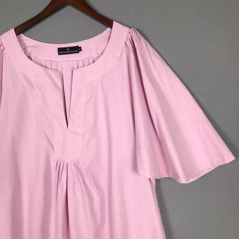Tuckernuck Pomander Place Linen Flutter Dress Pink Coquette Coastal Beachy - Picture 6 of 16